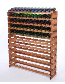 Stojak na wino regał modułowy na butelki 11x12 but DUŻY MONTAŻ BEZ NARZĘDZI - product 2