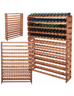 Stojak na wino regał modułowy na butelki 12x12 but DUŻY MONTAŻ BEZ NARZĘDZI