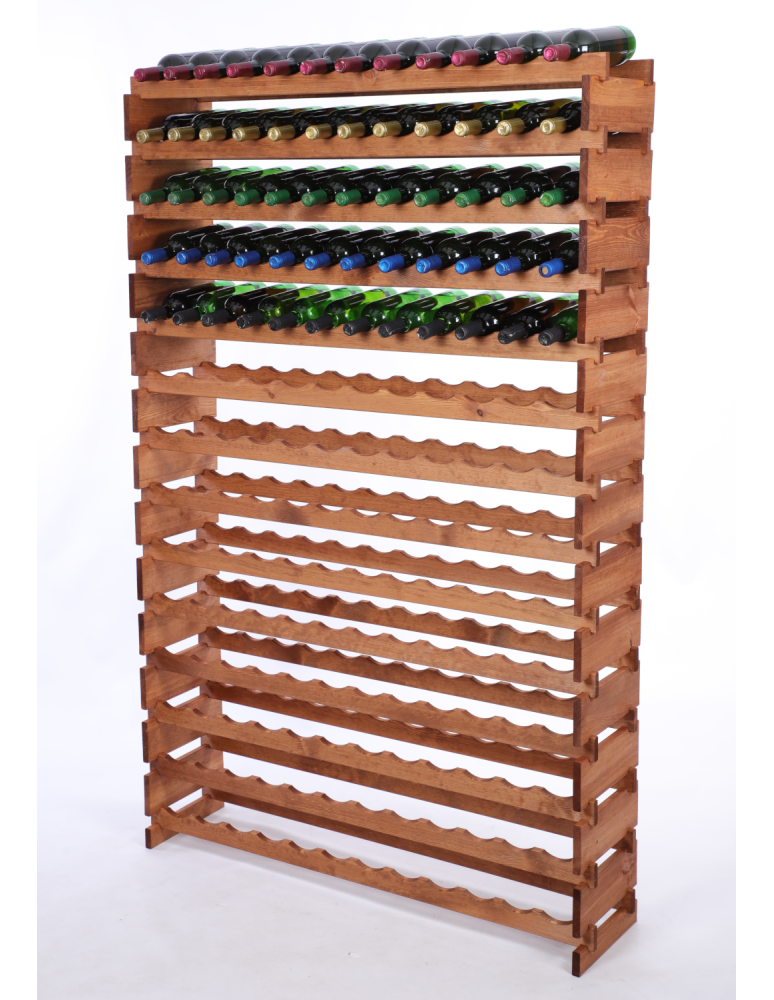 Modułowe stojaki do butelek RW11 - Stojak na wino regał modułowy na butelki 14x12 but SZEROKI BEZ NARZĘDZI - produkt b2b.wamar.biz 2