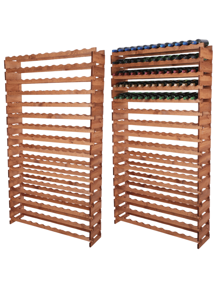 Modułowe stojaki do butelek RW11 - Stojak na wino regał modułowy na butelki 16x12 but WYSOKI BEZ NARZĘDZI - product b2b.wamar.biz 1