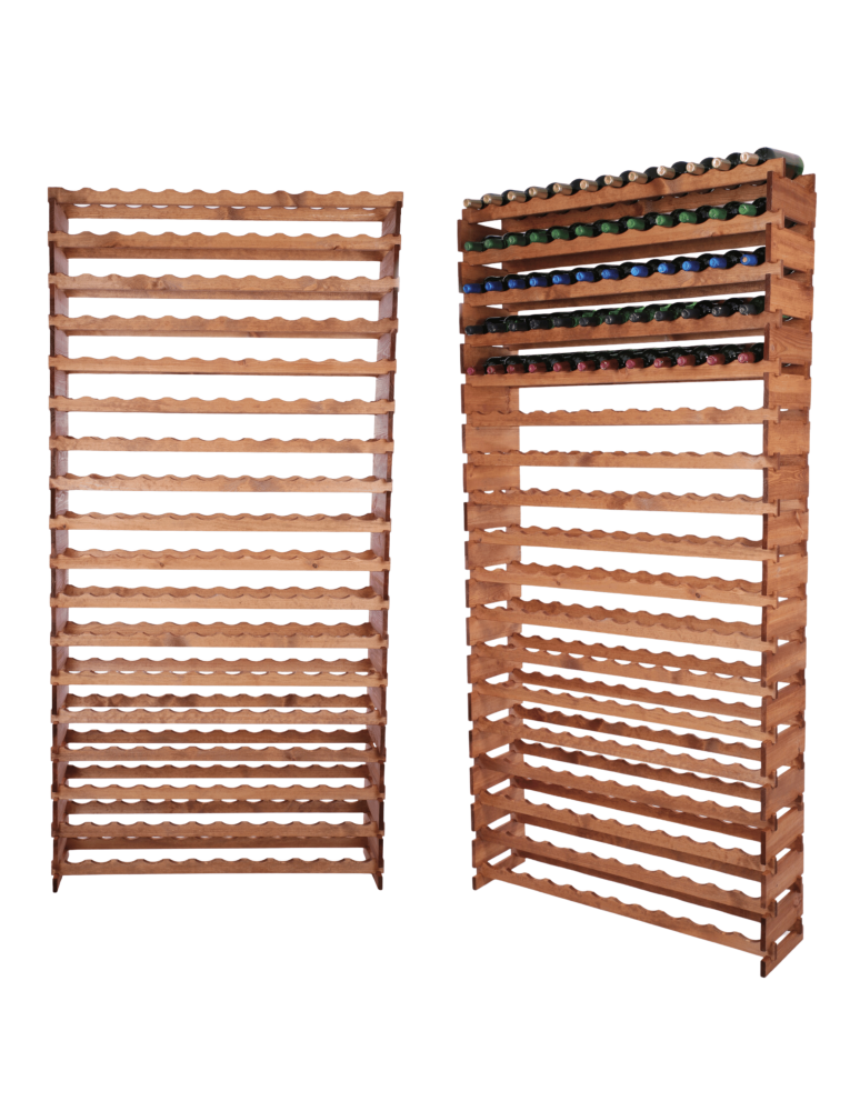 Modułowe stojaki do butelek RW11 - Stojak na wino regał modułowy na butelki 18x12 but WYSOKI BEZ NARZĘDZI - product b2b.wamar.biz 1