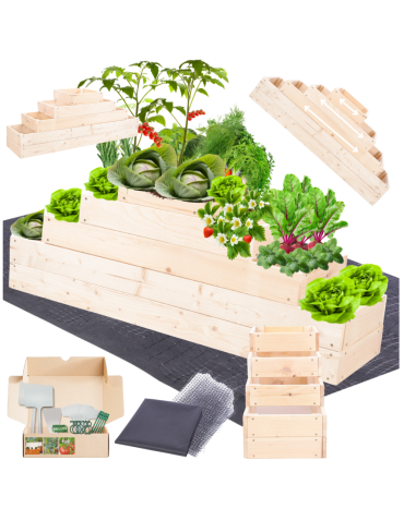 Skrzynia na warzywa kaskadowa skrzynie na warzywniak regulacja 45x117x30