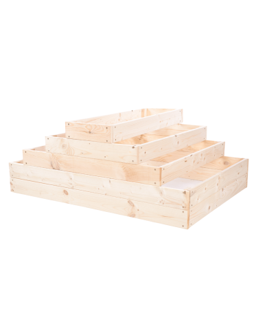 Grządki kaskadowe - Skrzynia na warzywa kaskadowa skrzynie na warzywniak regulacja 45x117x80 - product 3