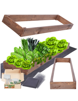 Skrzynia na warzywa regulowana skrzynie na warzywniak donice 9x30x100