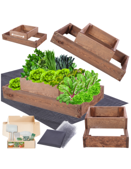 Skrzynia na warzywa regulowana skrzynie na warzywniak donice 18x60x30