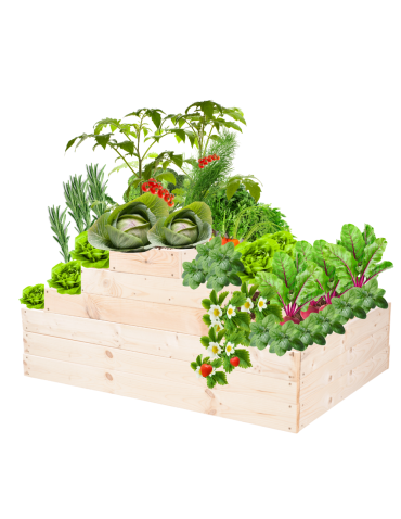 Grządka na warzywa regulowana skrzynie na warzywniak inspekt 54x117x60 - product 2