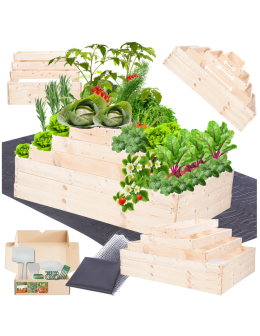 Grządka na warzywa regulowana skrzynie na warzywniak inspekt 54x117x90