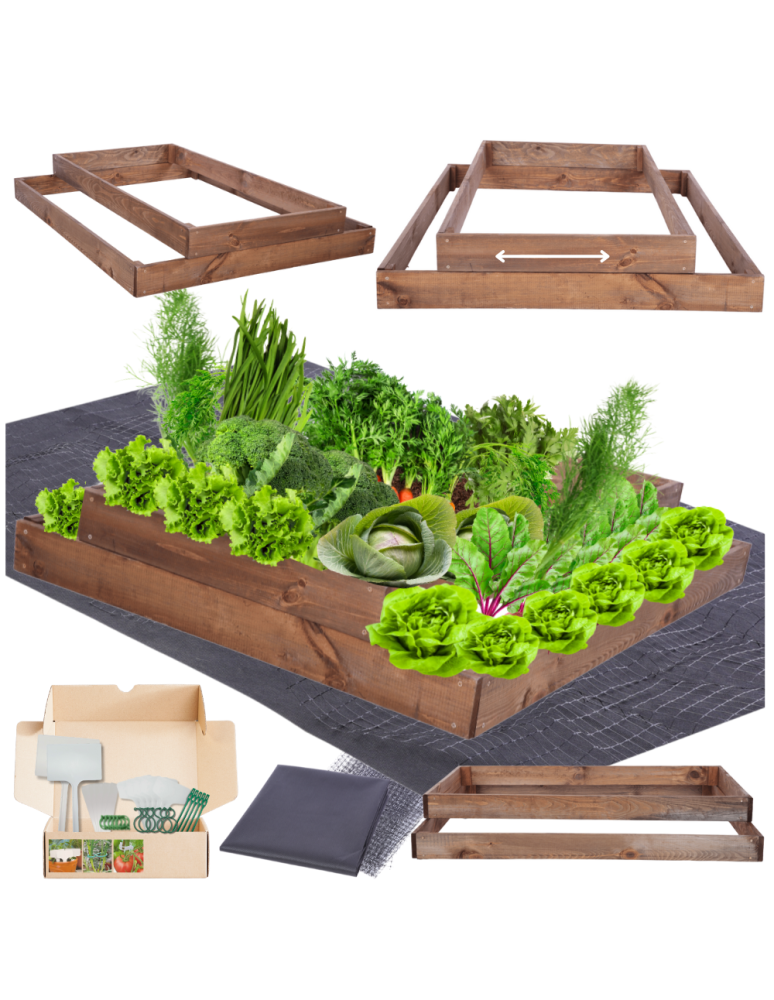 Grządki kaskadowe - Skrzynia na warzywa regulowana skrzynie na warzywniak inspekt 18x90x120 - product b2b.wamar.biz 1