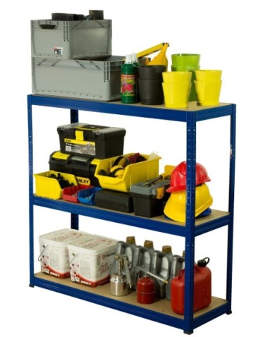 Magazynowe regały metalowe - Regał metalowy HELIOS 90x75x30cm 3Px175kg - product 18