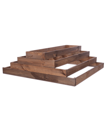 Grządki kaskadowe - Skrzynia na warzywa regulowana skrzynie na warzywniak donica 36x117x100 - product 3