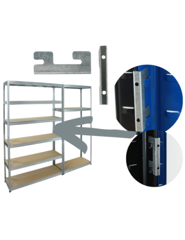 Magazynowe regały metalowe - Regał metalowy PREMIUM HELIOS 90x90x35cm 3Px350kg - product 25
