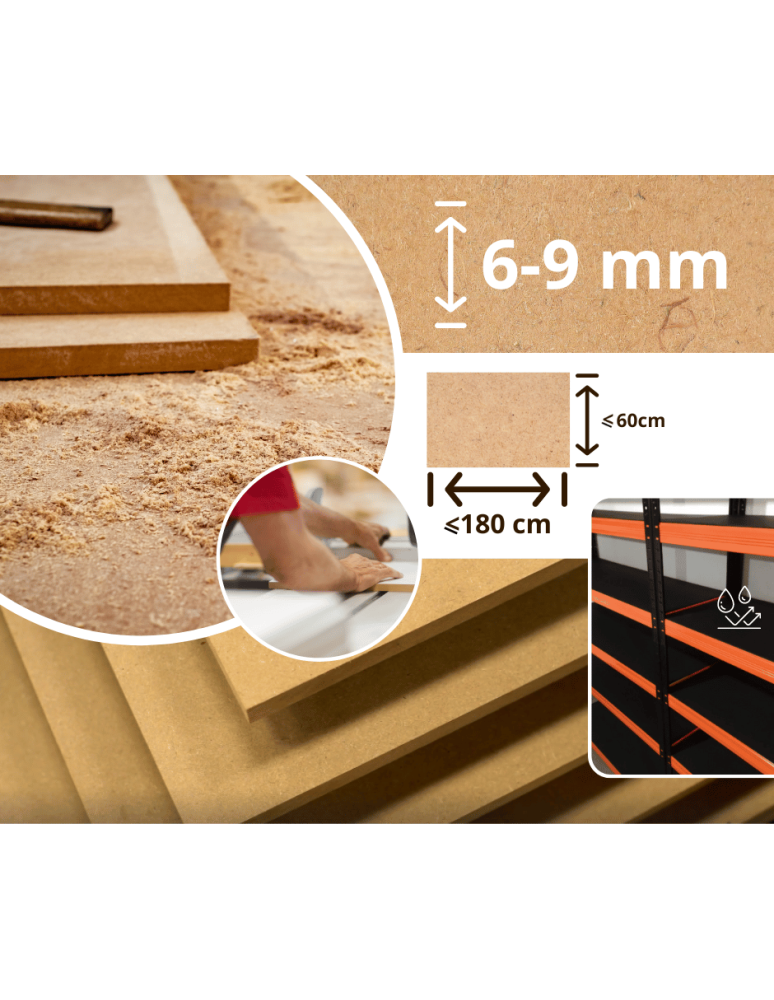 Magazynowe regały metalowe - Regał metalowy PREMIUM HELIOS 90x90x35cm 3Px350kg - product b2b.wamar.biz 28