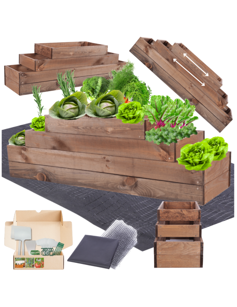 Grządki kaskadowe - Skrzynia na warzywa regulowana skrzynie na warzywnik inspekt 36x117x30 - product b2b.wamar.biz 1