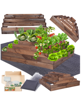 Skrzynia na warzywa kaskadowa skrzynie na warzywniak regulacja 45x117x100