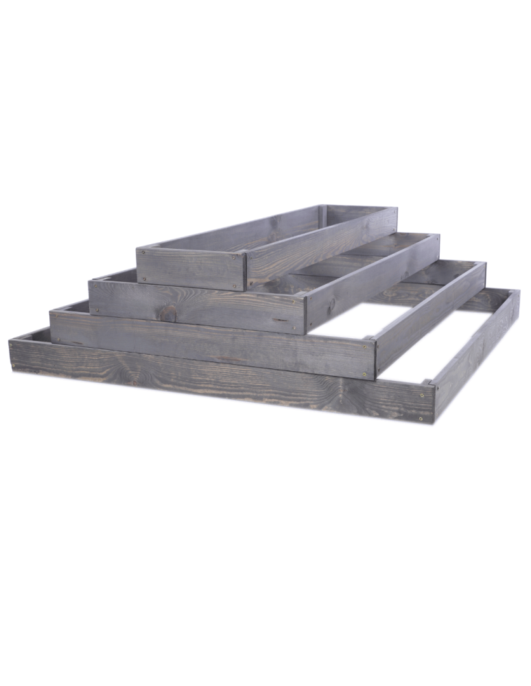 Grządki kaskadowe - Skrzynia na warzywa regulowana skrzynie na warzywniak donica 36x117x100 - product b2b.wamar.biz 3