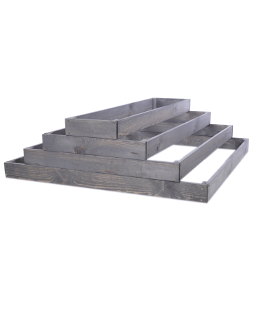 Grządki kaskadowe - Skrzynia na warzywa regulowana skrzynie na warzywniak donice 36x117x120 - produkt 3