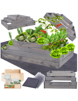 Skrzynia na warzywa regulowana skrzynie na warzywniak donica 36x117x90