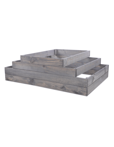 Grządki kaskadowe - Skrzynia na warzywa regulowana skrzynie na warzywniak donica 36x117x90 - product 3