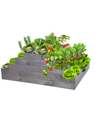 Skrzynia na warzywa kaskadowa skrzynie na warzywniak regulacja 45x117x100 - product 2