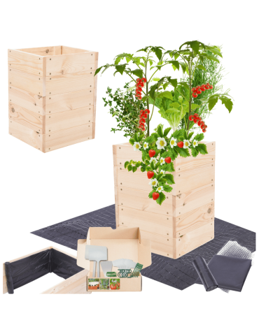 Skrzynia na warzywa skrzynie na warzywnik inspekt donica grządka 45x33x30