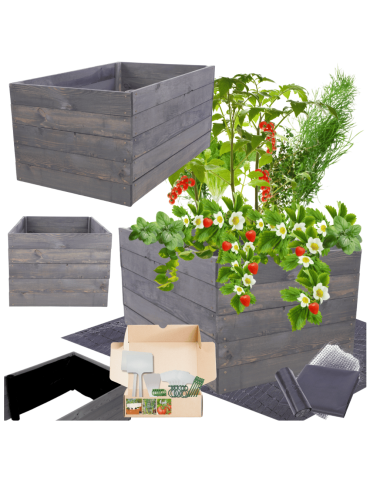 Skrzynia na warzywa skrzynie na warzywnik inspekt donica grządka 45x83x80