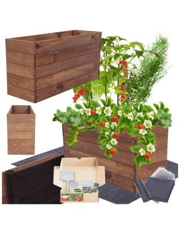 Skrzynia na warzywa skrzynie na warzywnik inspekt donica grządka 45x93x30