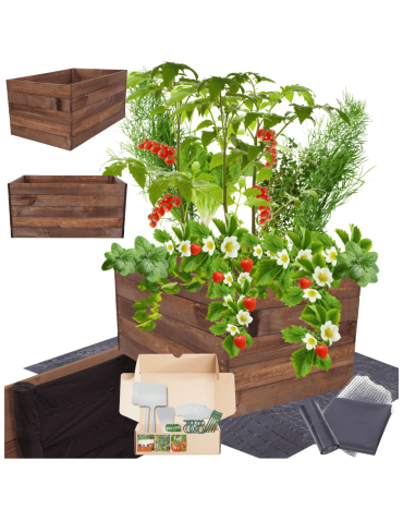 Skrzynia na warzywa skrzynie na warzywnik inspekt donica grządka 45x103x60