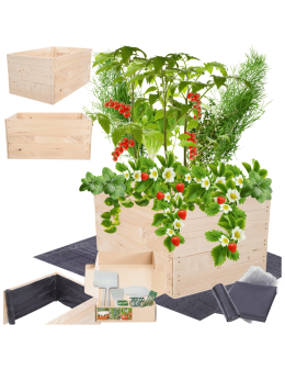 Skrzynia na warzywa skrzynie na warzywnik inspekt donica grządka 45x103x80