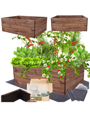 Skrzynia na warzywa skrzynie na warzywnik inspekt donica grządka 45x120x90