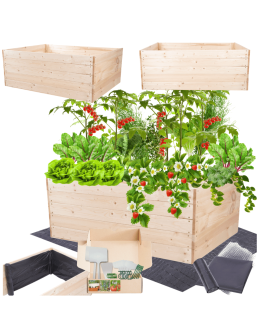 Skrzynia na warzywa skrzynie na warzywnik inspekt donica grządka 45x120x90