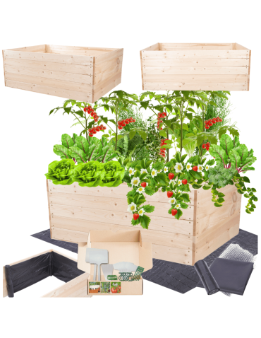 Skrzynia na warzywa skrzynie na warzywnik inspekt donica grządka 45x120x90