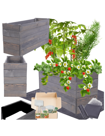 Skrzynia na warzywa skrzynie na warzywnik inspekt donica grządka 45x93x30