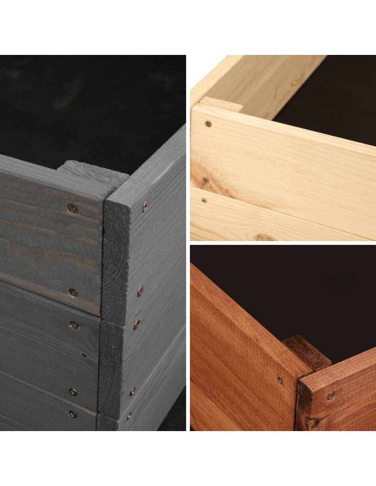 Uprawowe skrzynie ogrodowe- Warzywniaki- skrzynia do uprawy - Skrzynia na warzywa skrzynie na warzywnik inspekt donica grządka 45x93x60 - produkt b2b.wamar.biz 6