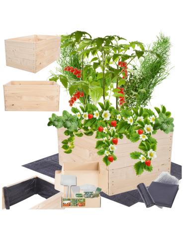 Skrzynia na warzywa skrzynie na warzywnik inspekt donica grządka 45x103x60