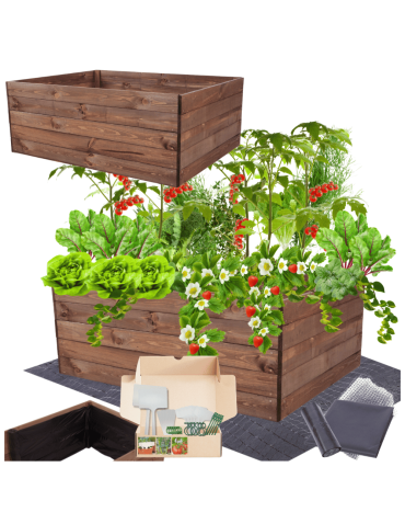 Skrzynia na warzywa skrzynie na warzywnik inspekt donica grządka 45x120x100