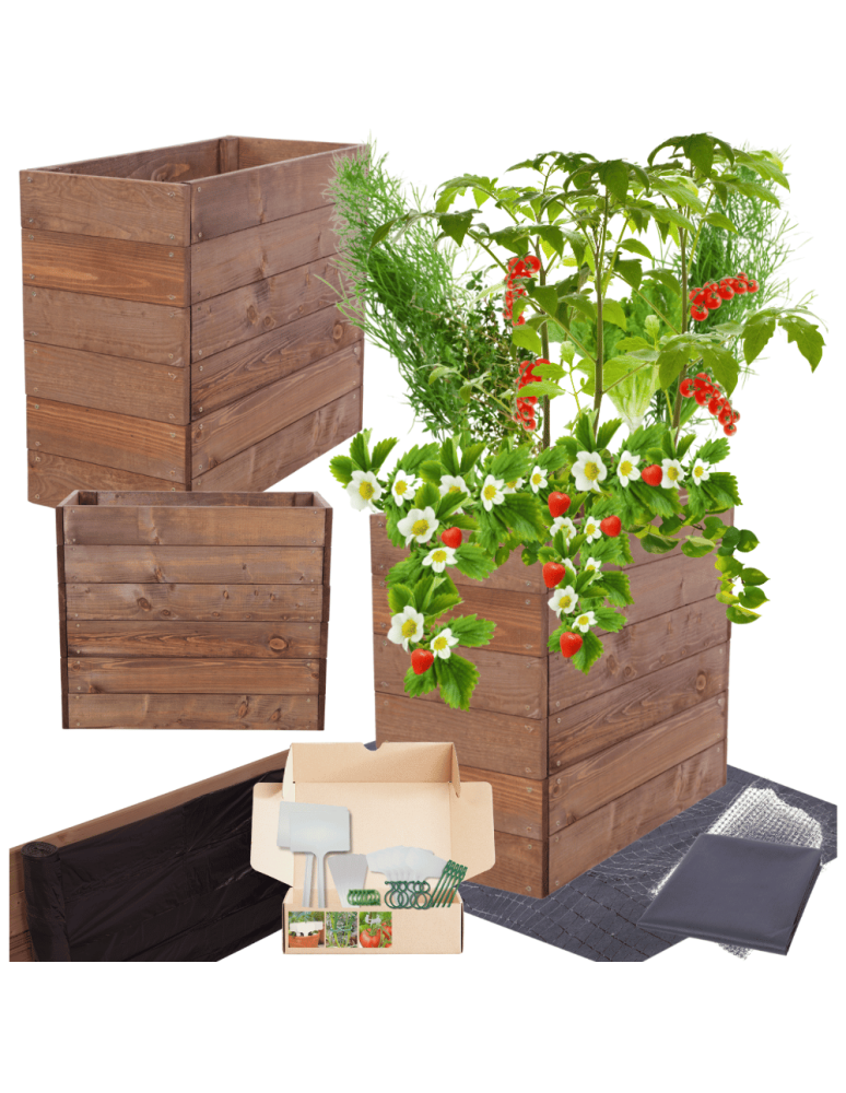 Uprawowe skrzynie ogrodowe- Warzywniaki- skrzynia do uprawy - Skrzynia na warzywa skrzynie na warzywniak inspekt donica grządka 54x63x30 - product b2b.wamar.biz 1