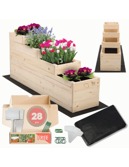 Skrzynia na warzywa warzywnik IMPREGNOWANY 54x30x120 GRATISY WYSOKA ECO