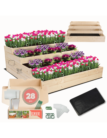 Skrzynie na warzywa warzywniak donica IMPREGNOWANY 45x120x120 GRATISY EKO