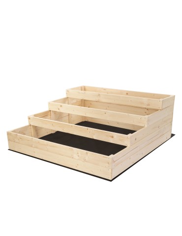 Grządki kaskadowe - Skrzynie na warzywa warzywniak donica IMPREGNOWANY 45x120x120 GRATISY EKO - produkt 3