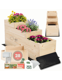 Skrzynie na warzywa warzywniak donica IMPREGNOWANY 45x30x90 GRATISY EKO