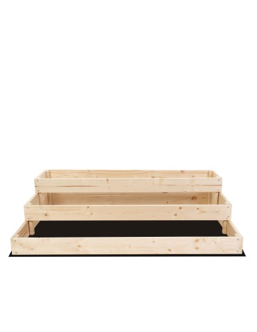 Grządki kaskadowe - Skrzynia na warzywa warzywniak inspekt IMPREGNOWANY 27x120x90 GRATISY ECO - product 5