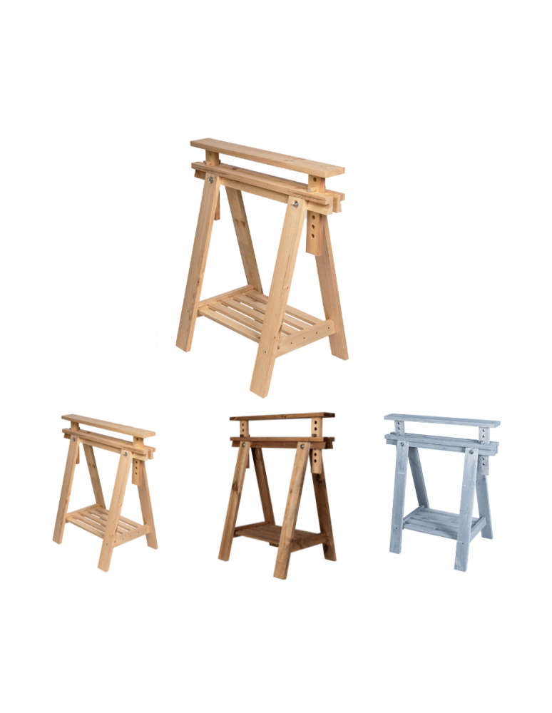 Art. Ogrodowe - Regulowany koziołek podblatowy - kobyłka - Naturalny - product b2b.wamar.biz 1