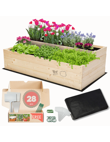 Skrzynia na warzywa warzywniak grządka IMPREGNOWANY 36x120x60 GRATISY EKO