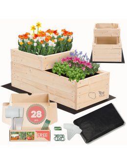 Skrzynia na warzywa warzywniak inspekt IMPREGNOWANY 27x30x60 GRATISY ECO