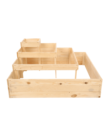 Uprawowe skrzynie ogrodowe- Warzywniaki- skrzynia do uprawy - Narożna skrzynia drewniana warzywnik zielnik 54x120x120 GRATISY WYSOKA ECO - product 5