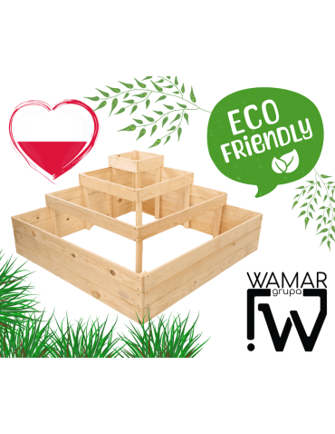 Uprawowe skrzynie ogrodowe- Warzywniaki- skrzynia do uprawy - Narożne skrzynie na warzywa warzywniak donica inspekt  45x120x120 GRATISY - product 12