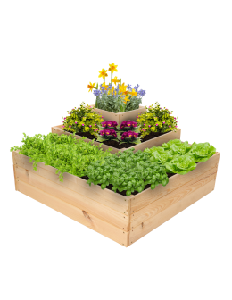 Skrzynia drewniana narożna na warzywniak donica inspekt 45x90x90 GRATISY - product 2