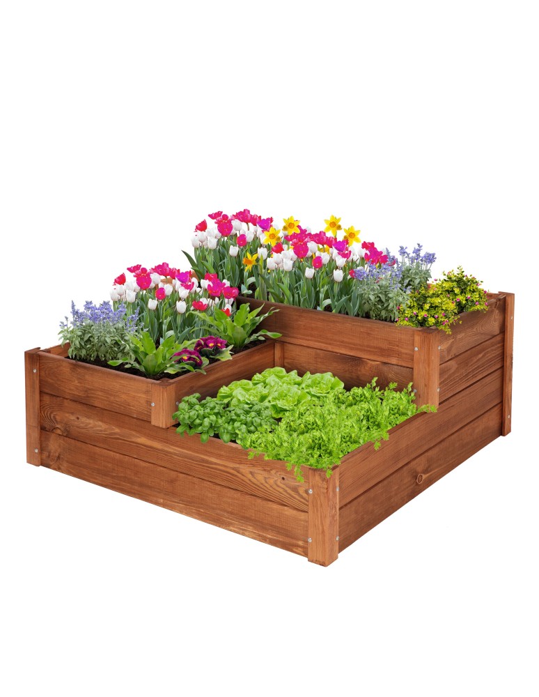 Grządki kaskadowe - Skrzynia na warzywa warzywniak grządka IMPREGNOWANY 36x80x80 INSPEKT EKO - product b2b.wamar.biz 2