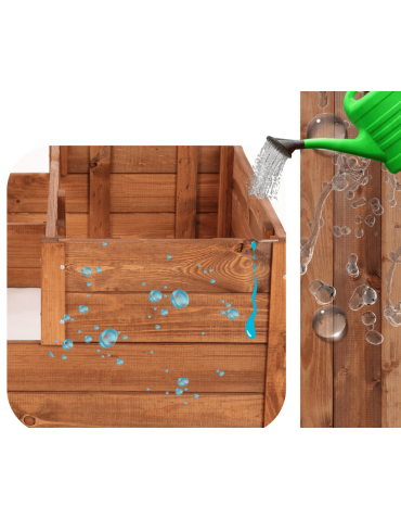 Grządki kaskadowe - Skrzynia na warzywa warzywniak grządka IMPREGNOWANY 36x80x80 INSPEKT EKO - product 7