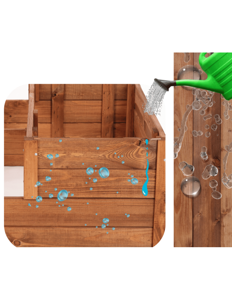 Grządki kaskadowe - Skrzynia na warzywa warzywniak grządka IMPREGNOWANY 36x80x80 INSPEKT EKO - product b2b.wamar.biz 7